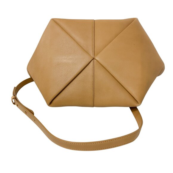 Mansur Gavriel Tan Tulipano Leather Shoulder Bag - Picture 7 of 15